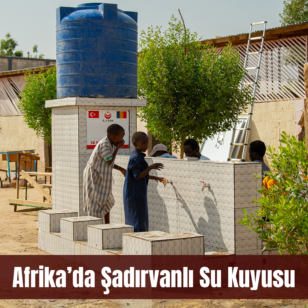 Afrika'da Şadırvanlı Su Kuyusu 